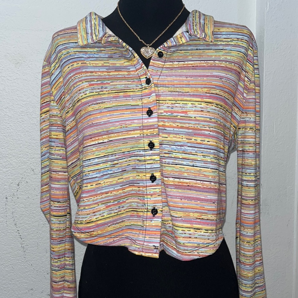 Button up Crop Top 💛